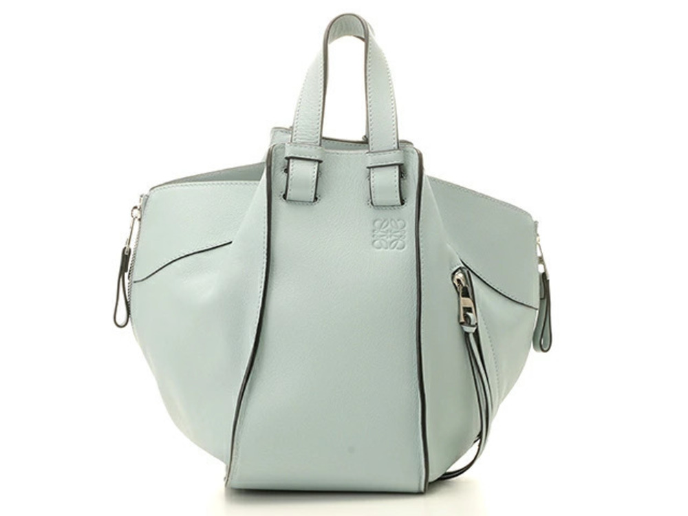 Loewe Hammock Shoulder Bag Blue Calfskin